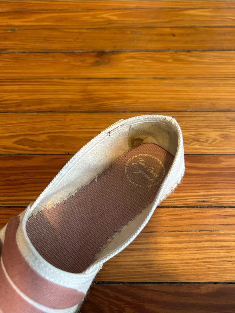 Toni Pons Pink and Cream Slip-On Espadrilles, Size 38 US 6.5 Worn 2x - Picture 8 of 8